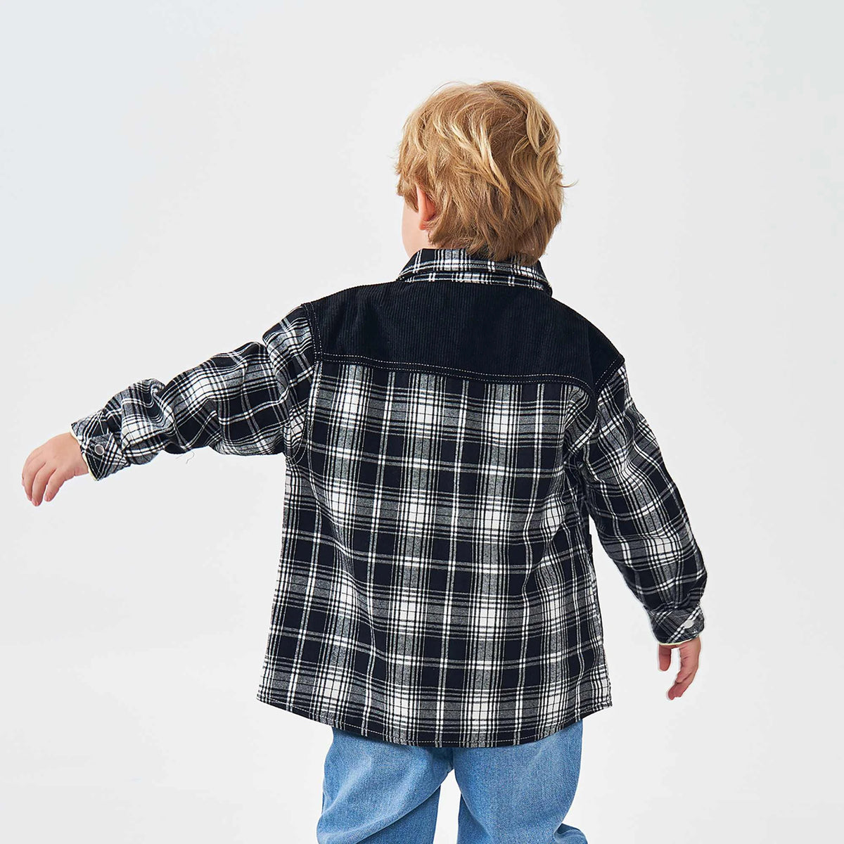 Checked Fashion Jacket For Boys