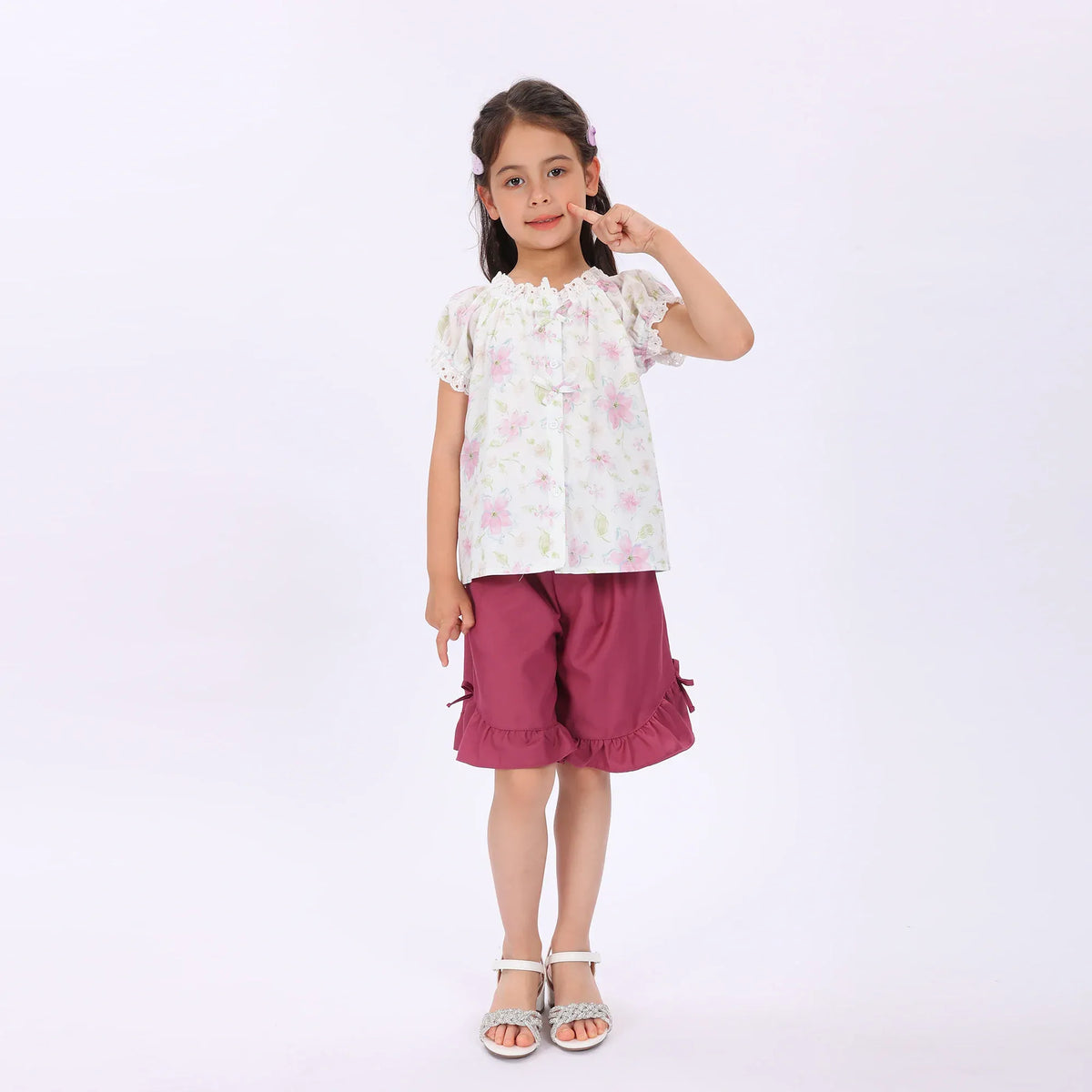 Floral Shirt for Girls Image