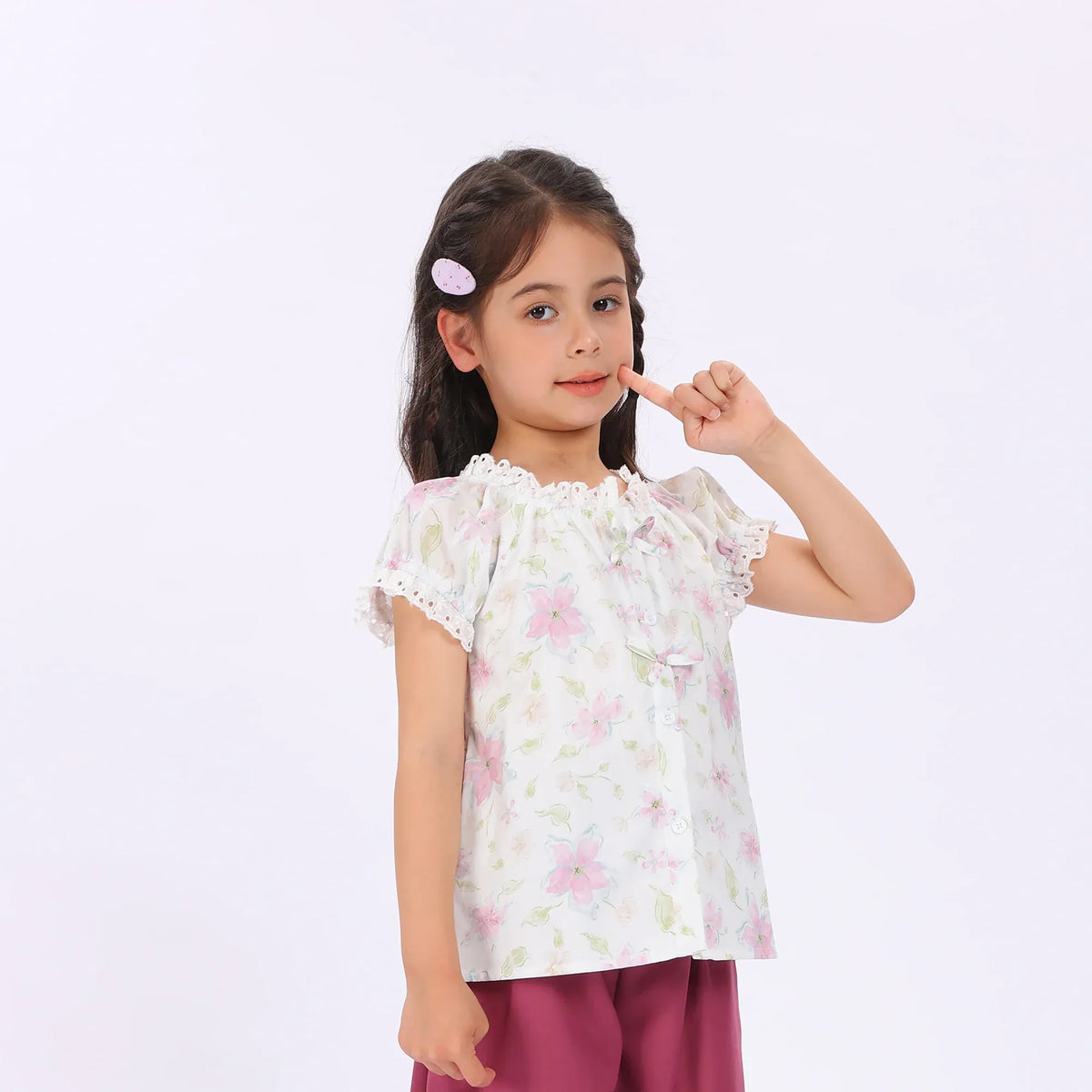 Floral Shirt for Girls Image