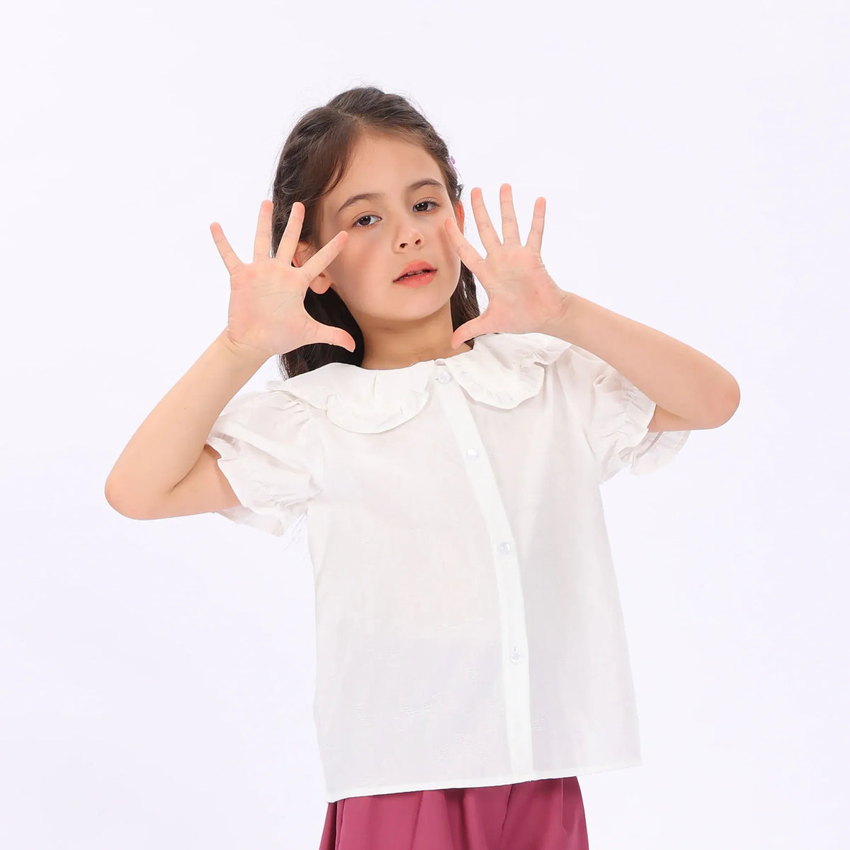 Jacquard Shirt for Girls Image