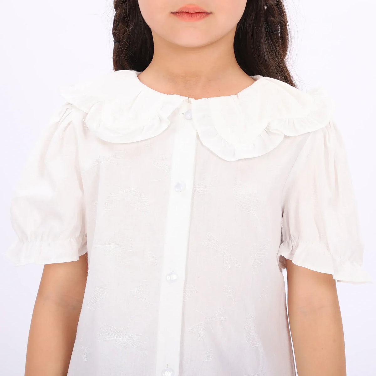 Jacquard Shirt for Girls Image