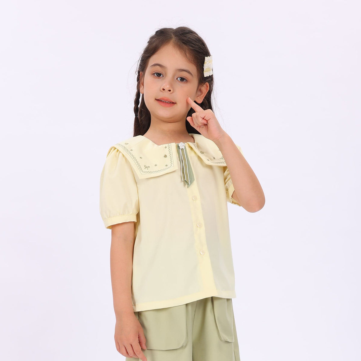 Embroidery Shirt for Girls Image