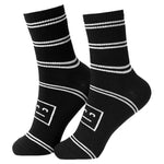 Free Black Striped high Socks for Men Image