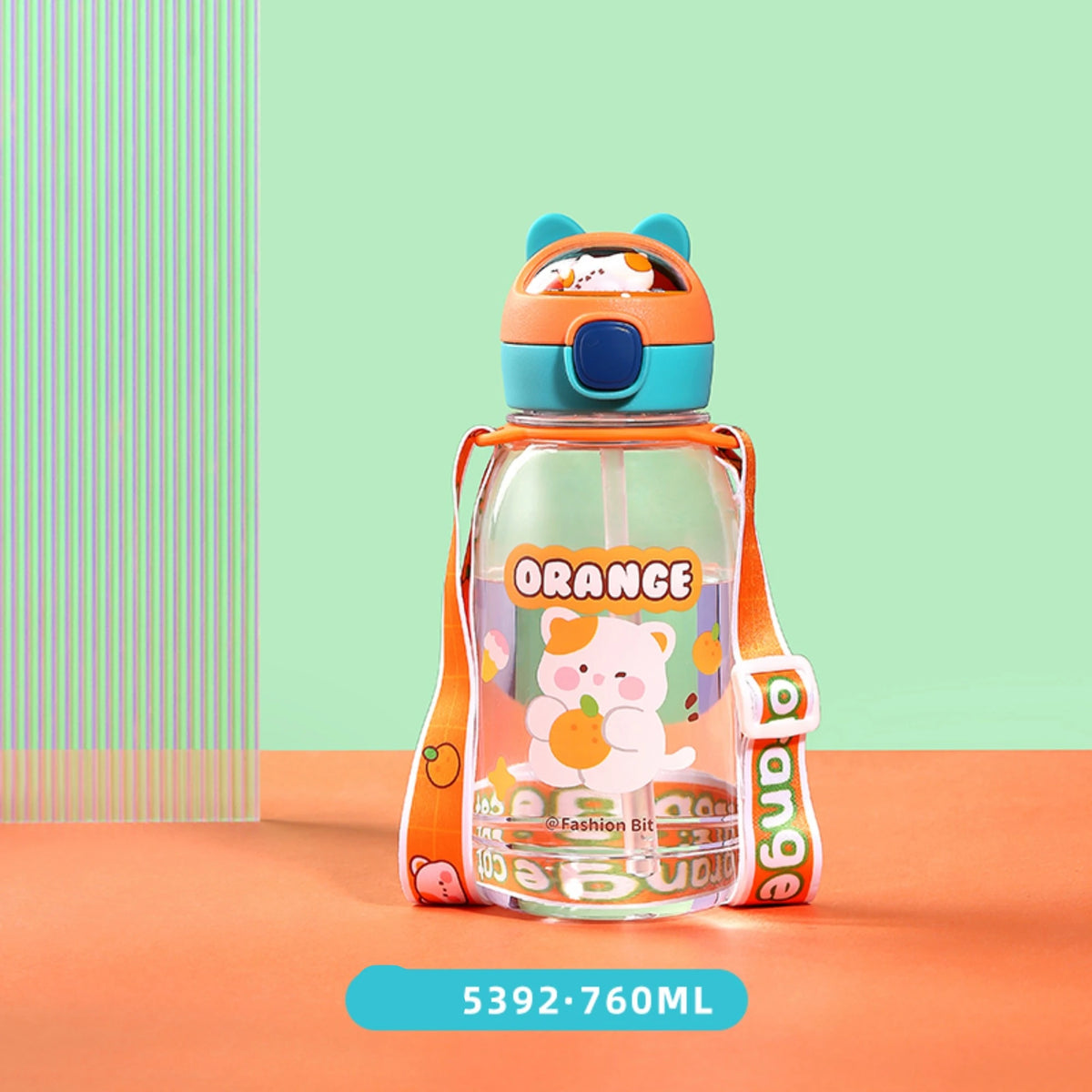 Free Orange Water Bottle 760ml Image