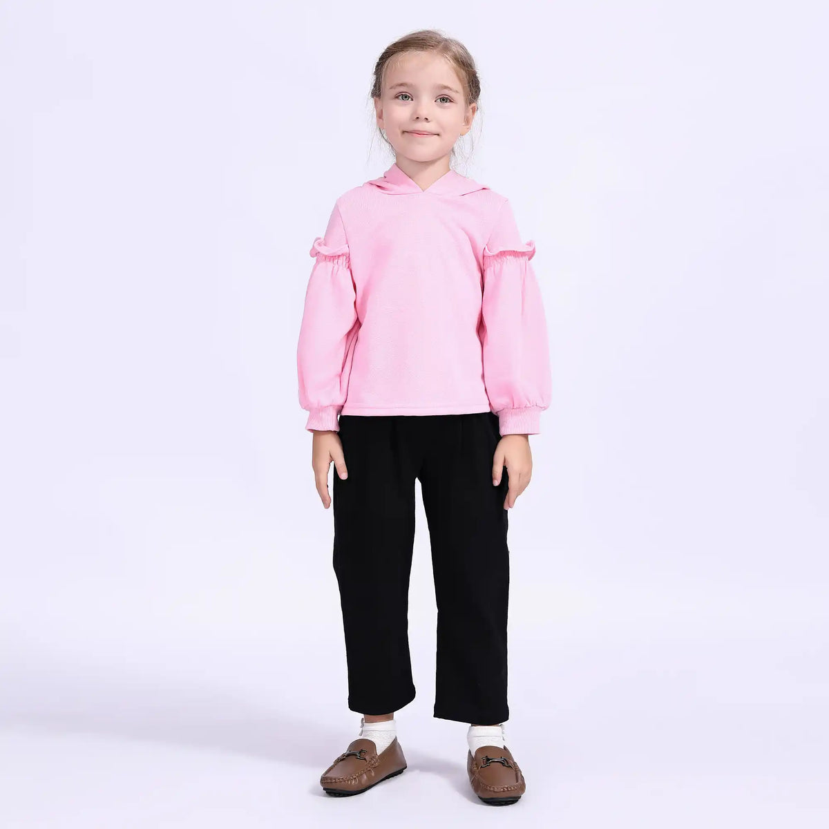 Plain Casual Pullover For Girls Image