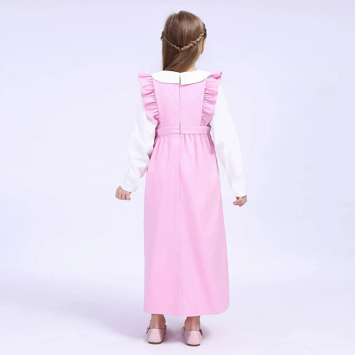 Plain School Dress For Girls Image