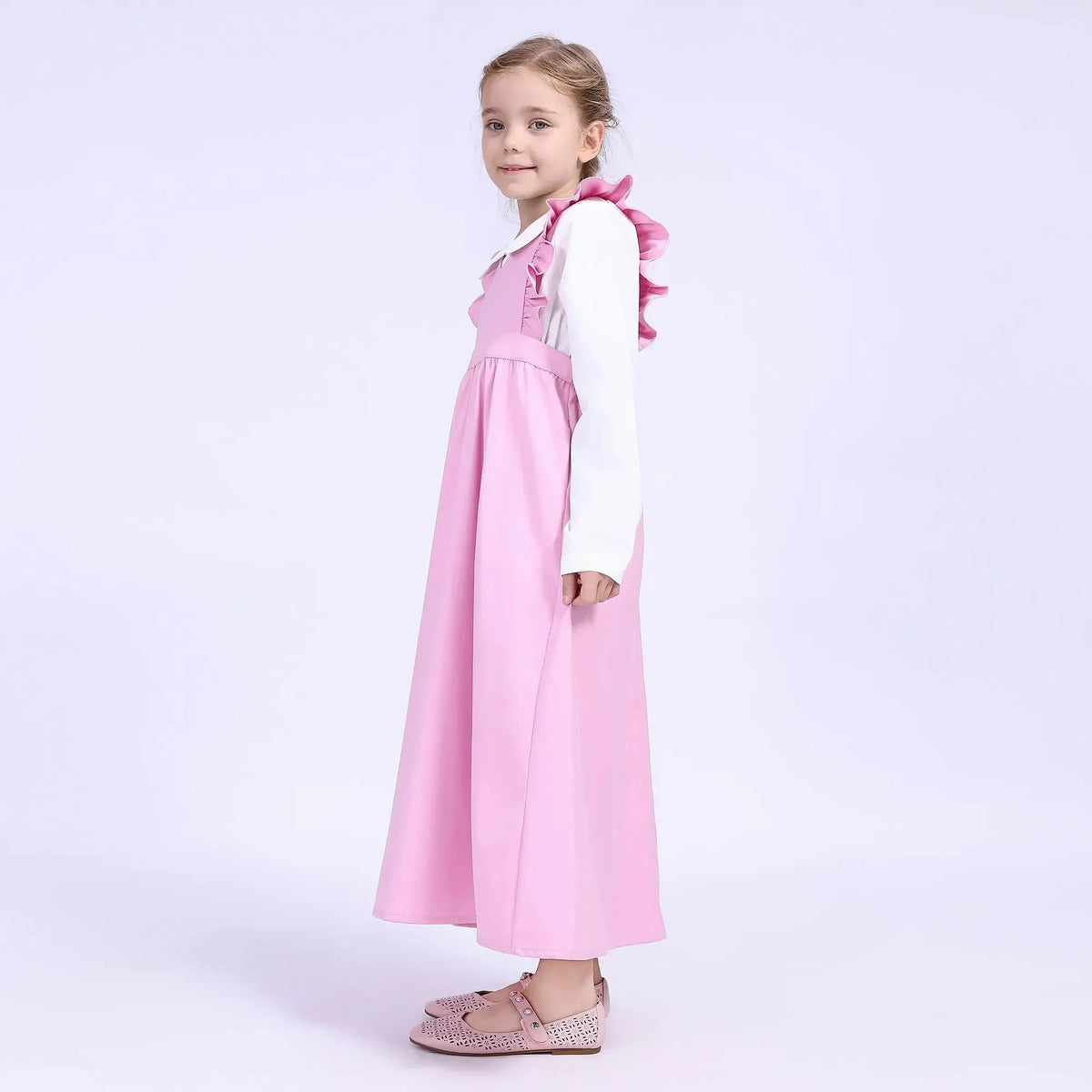 Plain School Dress For Girls Image