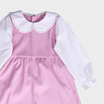 Color-Blocked School Dress For Girls Image