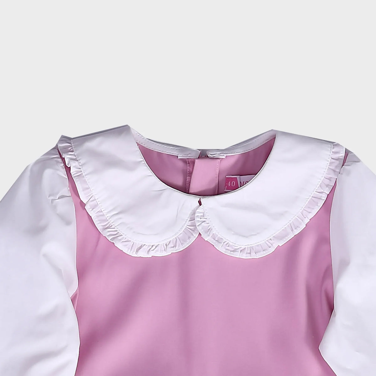 Color-Blocked School Dress For Girls Image