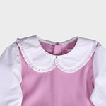 Color-Blocked School Dress For Girls Image