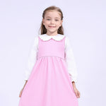34S | 4-5 Y Pink 34S | 4-5 Y,87,62,36,61 Color-Blocked School Dress For Girls Image