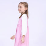 Color-Blocked School Dress For Girls Image