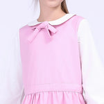 Color-Blocked School Dress For Girls Image