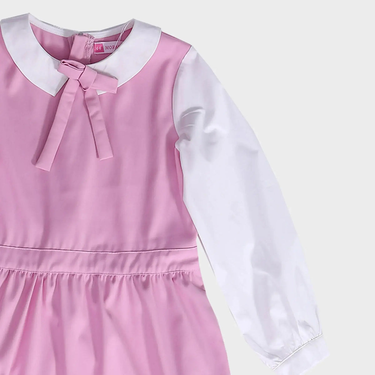 Color-Blocked School Dress For Girls Image