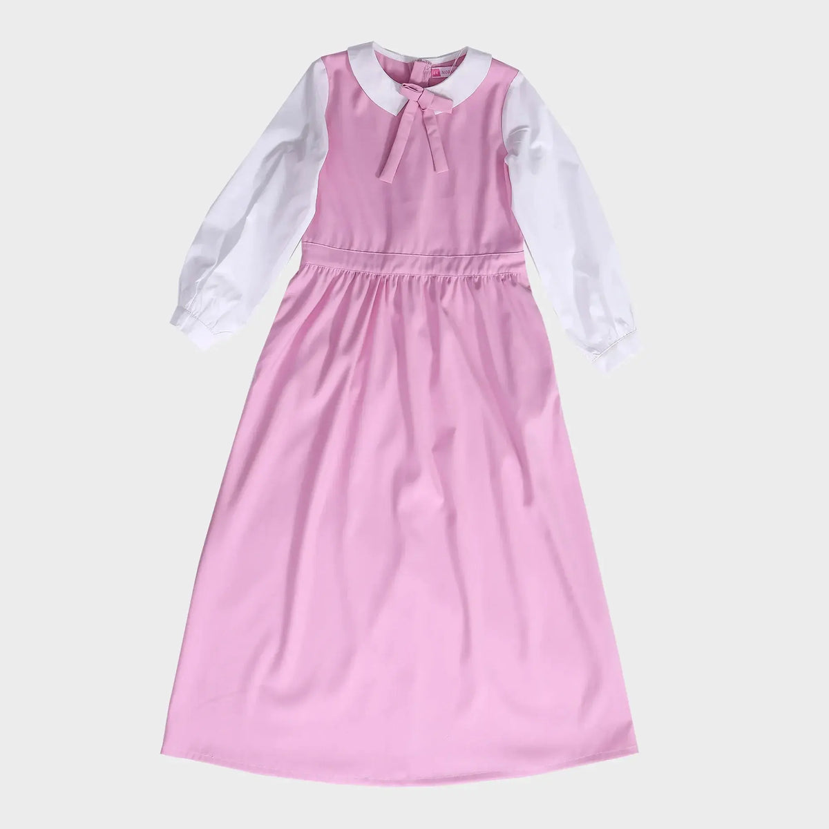 Color-Blocked School Dress For Girls Image
