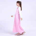 Color-Blocked School Dress For Girls Image