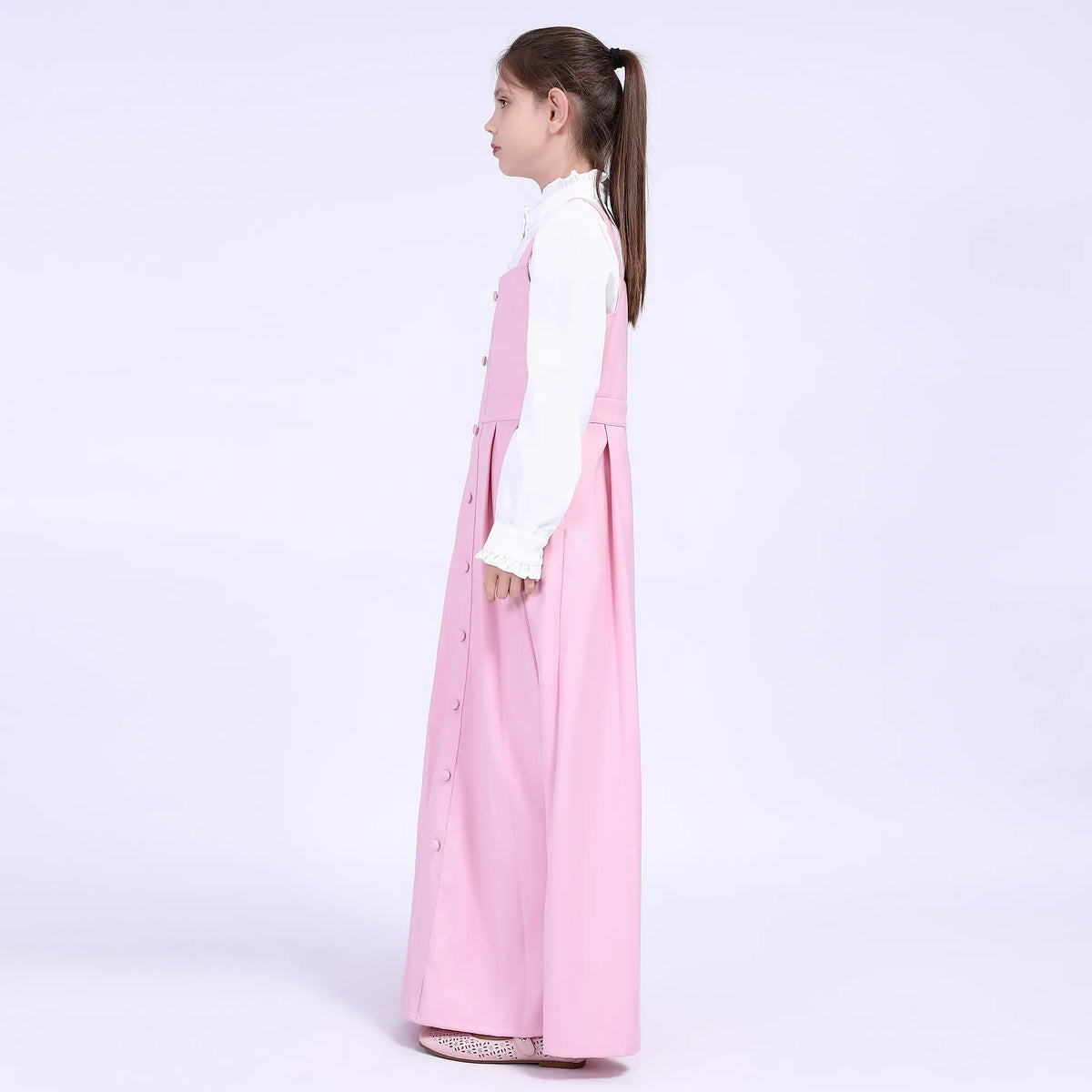Plain School Dress For Girls Image