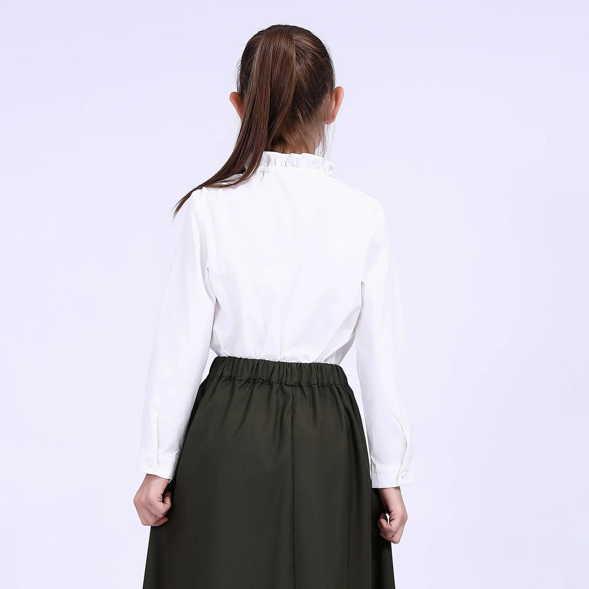 Plain School Shirt For Girls Image