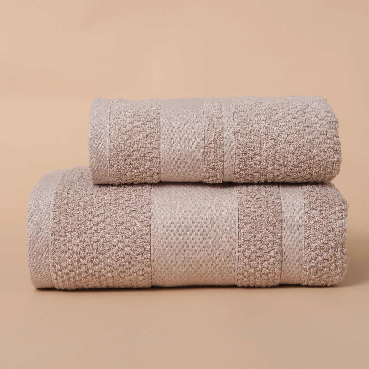Free Beige Bath Towel set 2 pieces Image