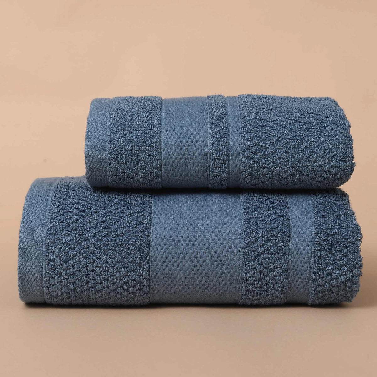 Free Blue Bath Towel set 2 pieces Image