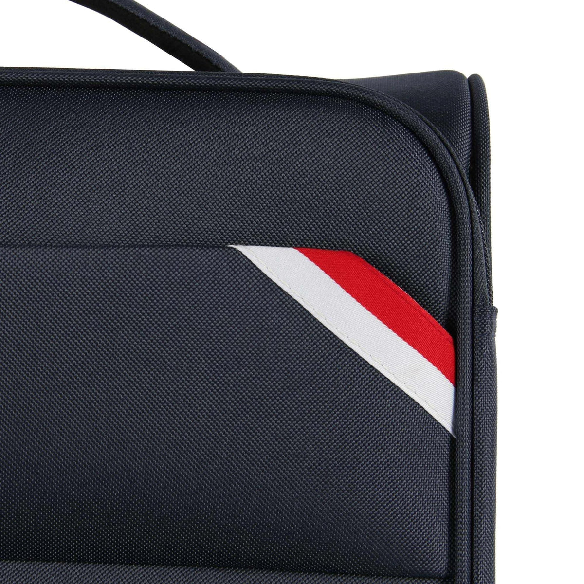 Striped Trolley Luggage Image