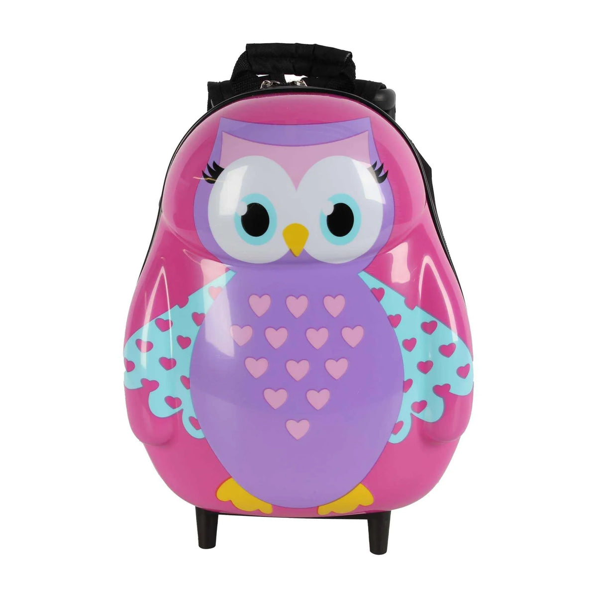 Free Owl Printed Trolly Luggage Image