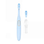 Free Blue Battery-operated toothbrush with a replacement head Image