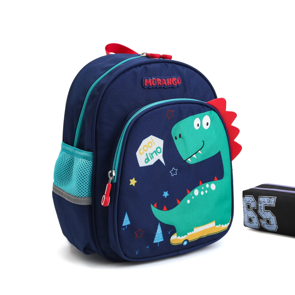 12 Navy Green Backpack for Boys Image