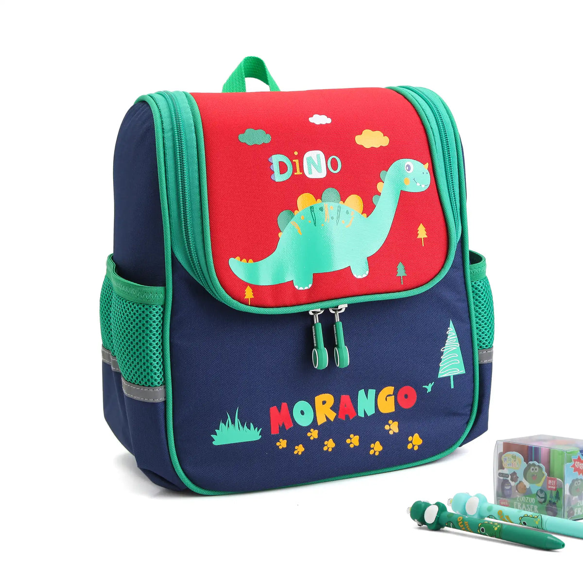 10.5 Navy Green Backpack for Boys Image