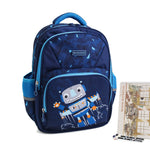 15.5 Navy Robot Backpack for Boys Image