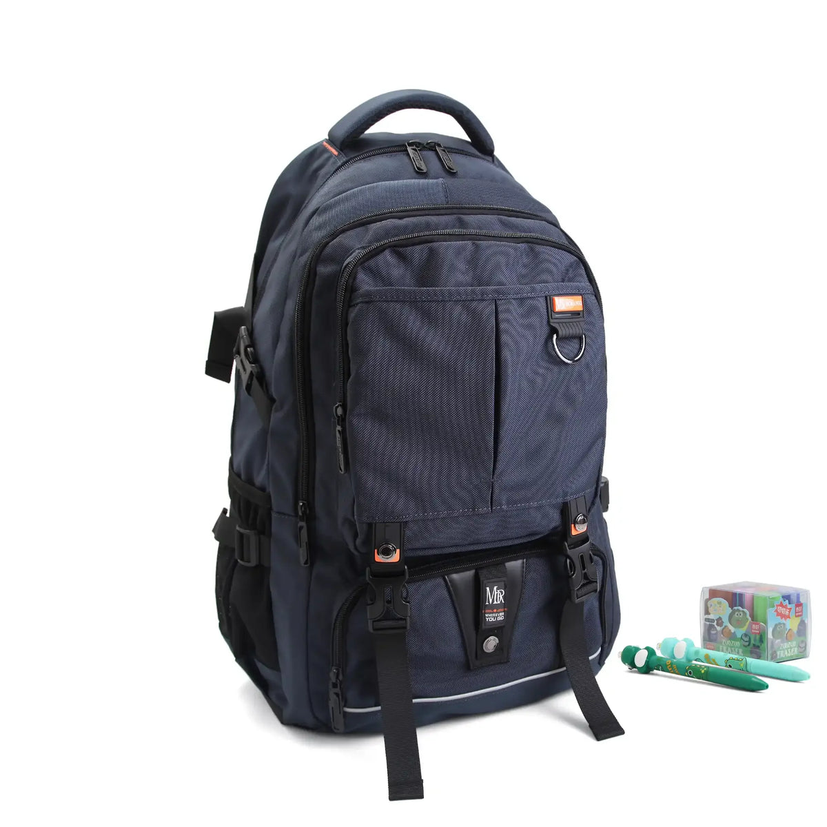 21 Navy Adjustable Strap Backpack for Men Image