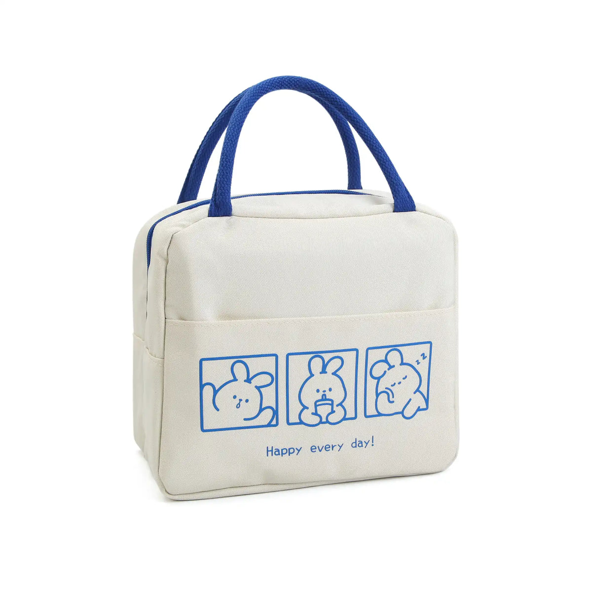 Free Beige Blue Lunch Bag for Kids Image