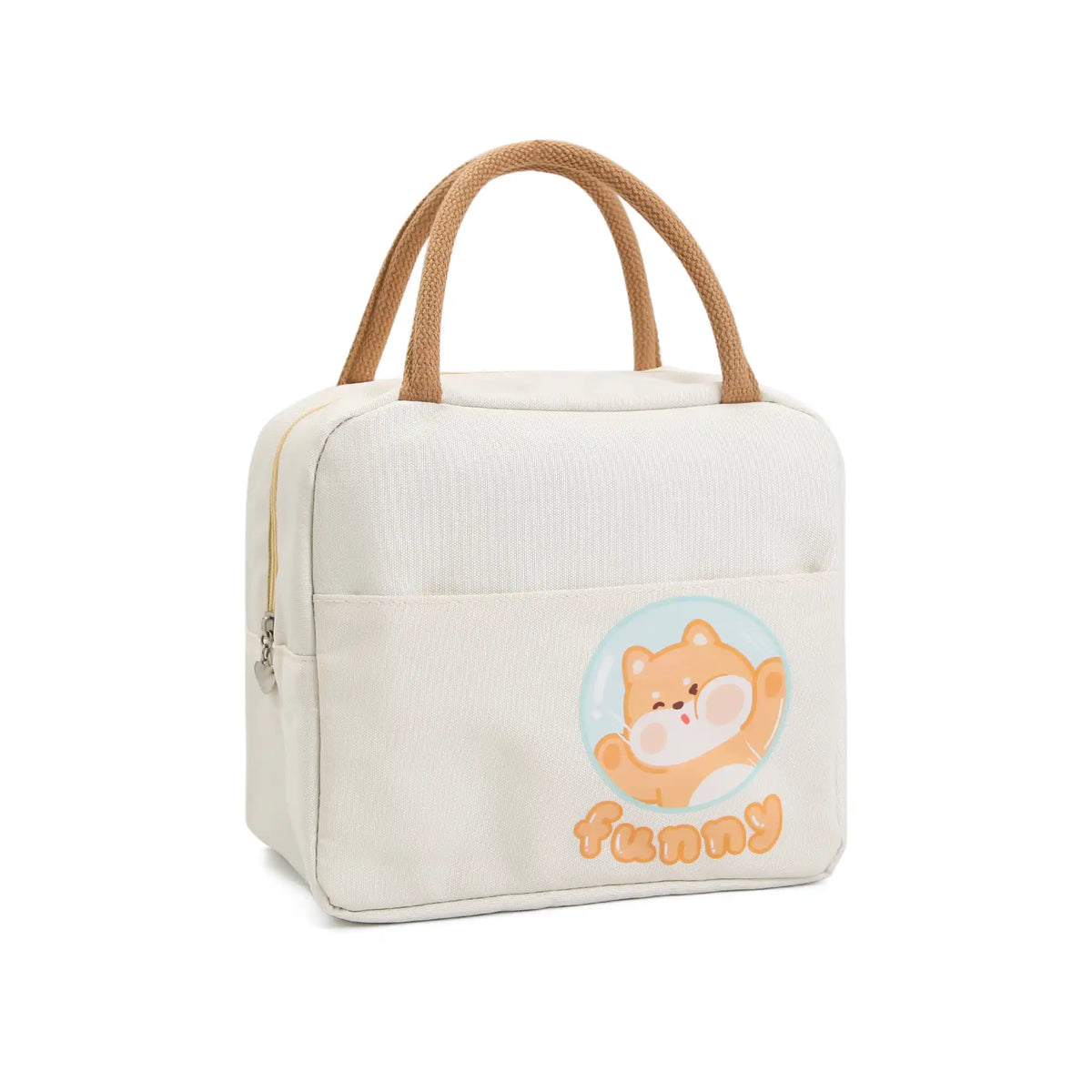 Free Beige Yellow Lunch Bag for Kids Image