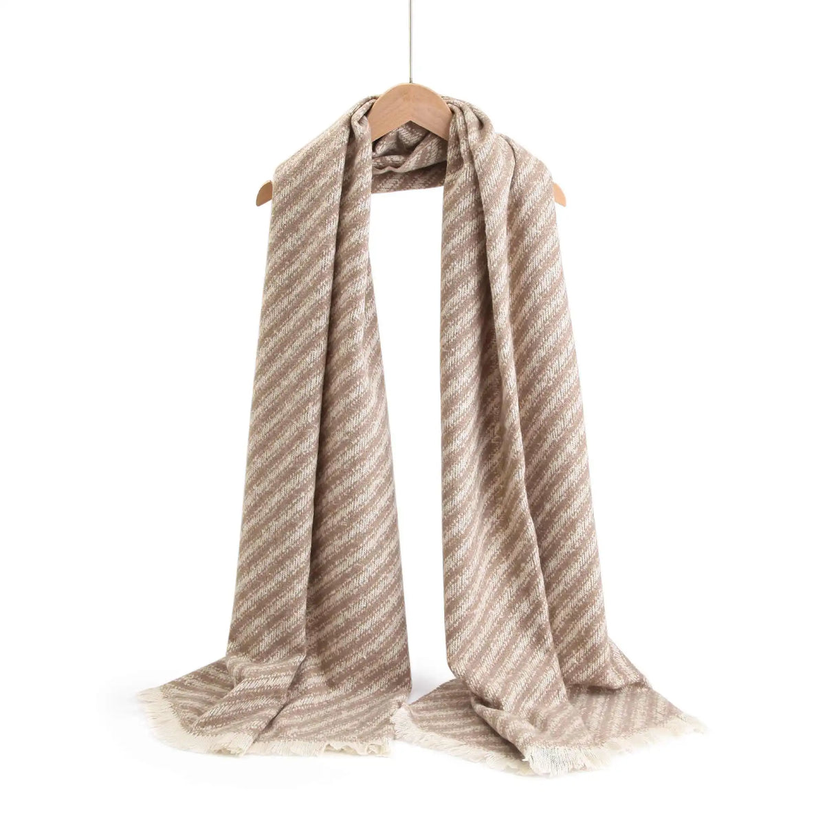 Free Light Coffee Scarf for Women Image