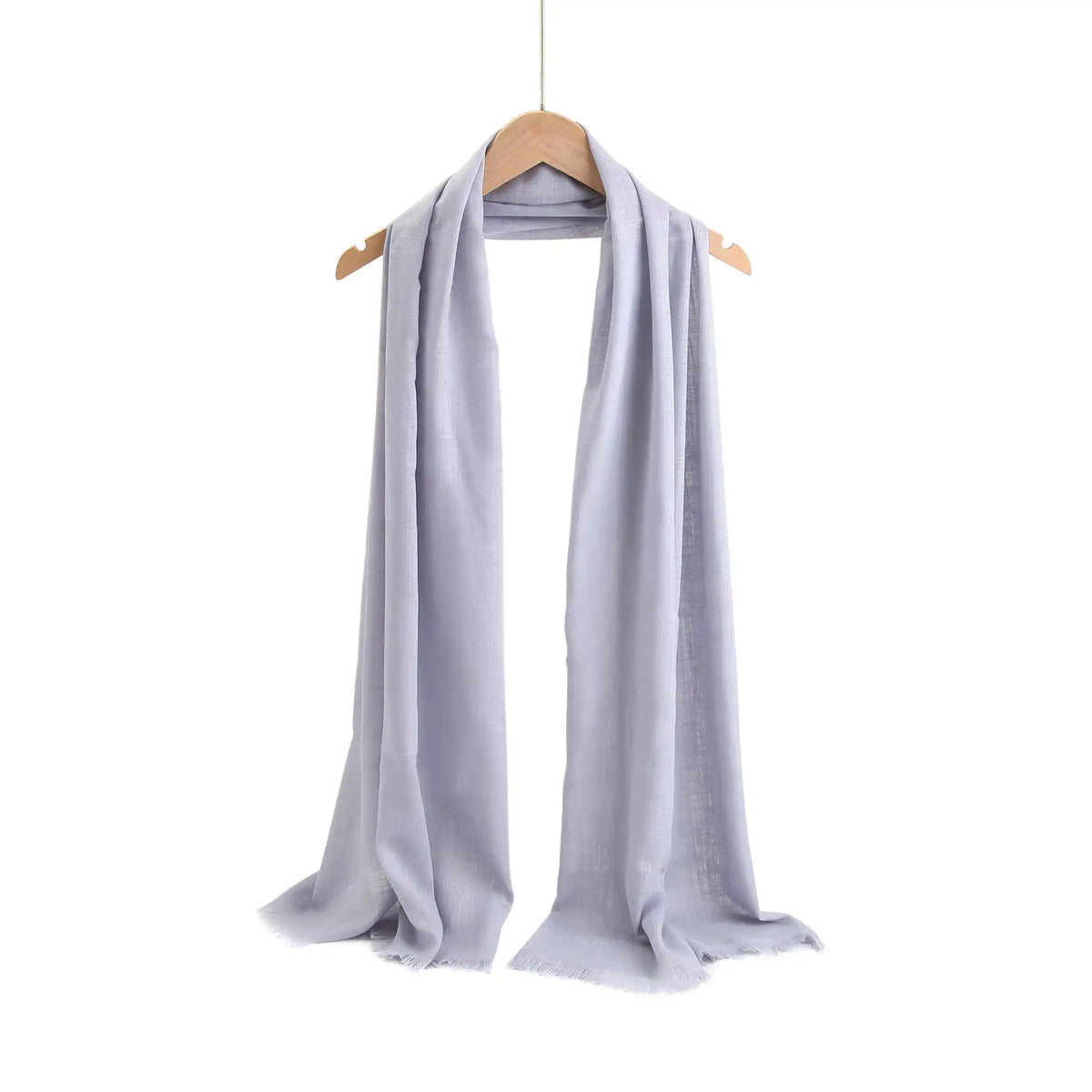 Free Light Gray Scarf for Women Image