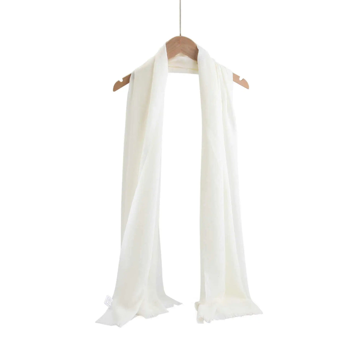 Free White Scarf for Women Image