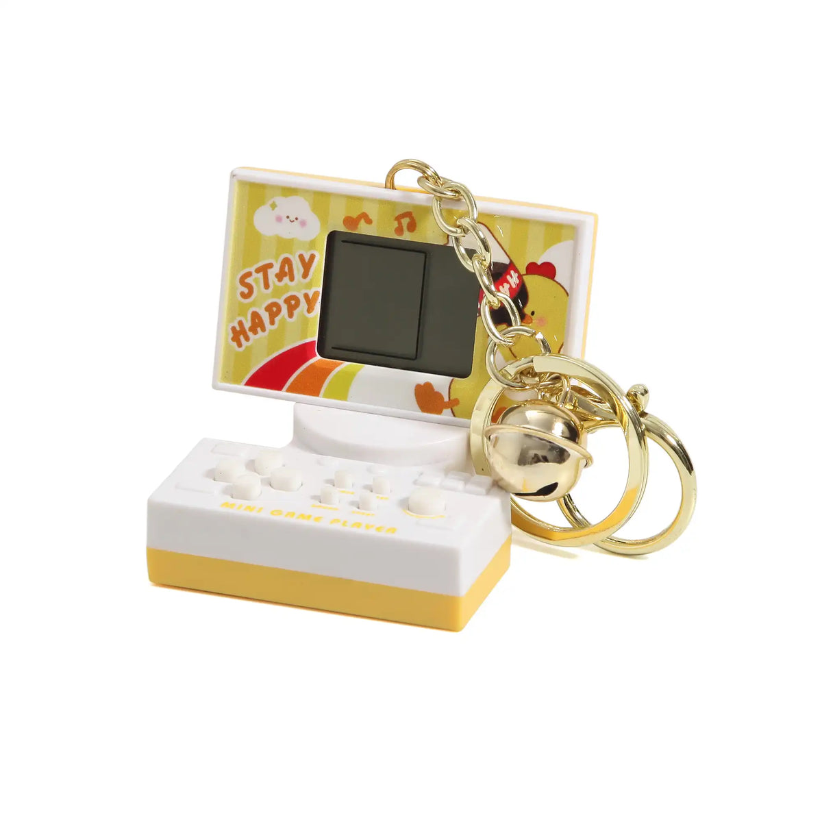 Free Yellow White Key Ring For Unisex Image