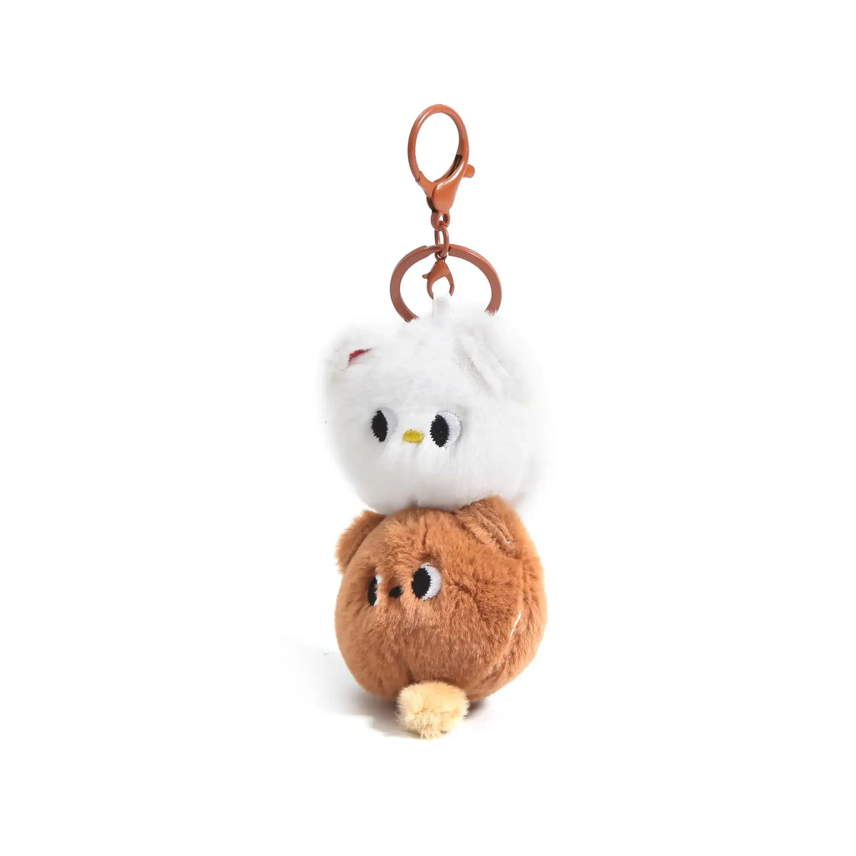 Free White Brown Key Ring For Unisex Image