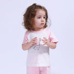 Light Pink Printed Sport Basic T.Shirt For Baby Girl Image