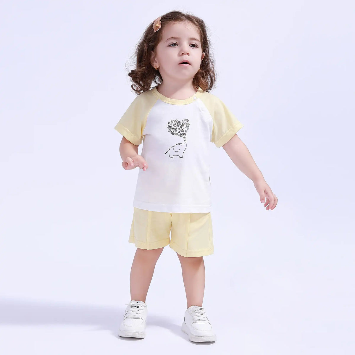 Baggy Sport Basic Shorts For Baby Girl Image