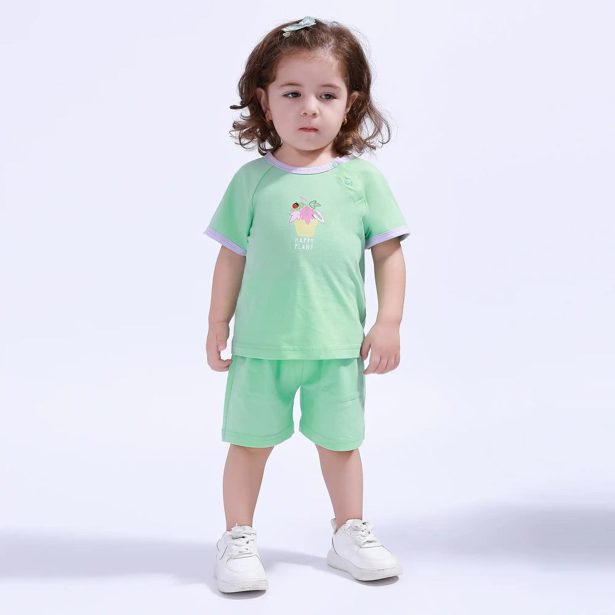 Floral Sport Basic T.Shirt For Baby Girl Image