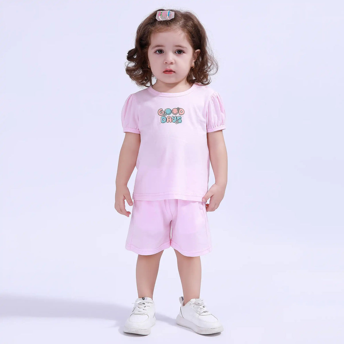 Baggy Sport Basic Shorts For Baby Girl Image