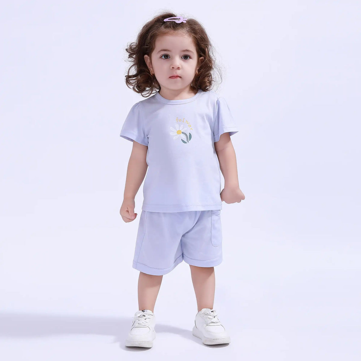 Floral Sport Basic T.Shirt For Baby Girl Image