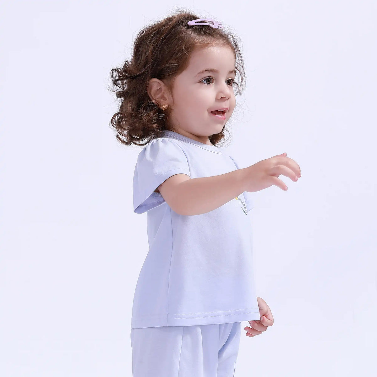 Floral Sport Basic T.Shirt For Baby Girl Image