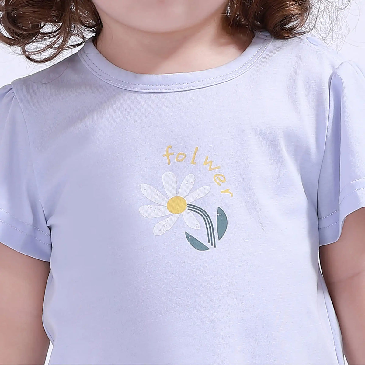 Floral Sport Basic T.Shirt For Baby Girl Image