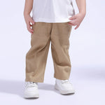 Dark Khaki Ordinary Basic Pants For Baby Girl Image