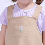 Purple Plain Basic T.Shirt For Baby Girl Image