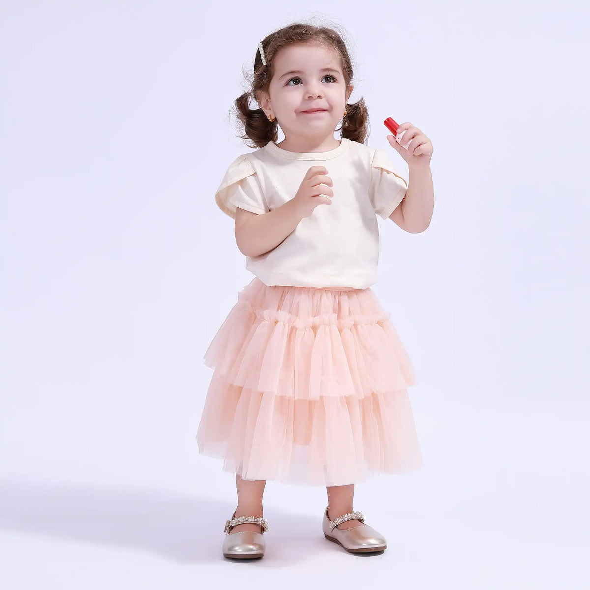 Plain Basic T.Shirt For Baby Girl Image