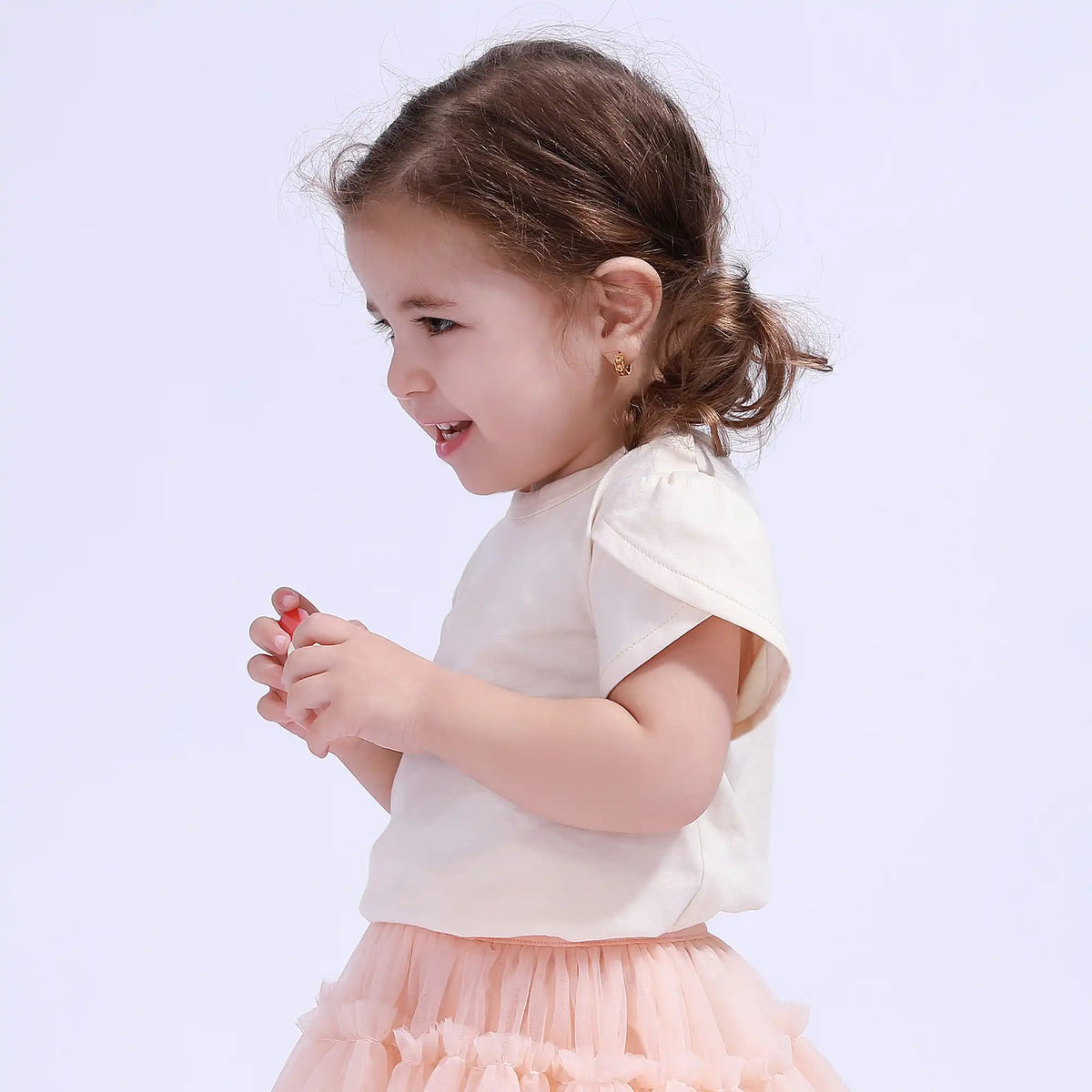 Plain Basic T.Shirt For Baby Girl Image