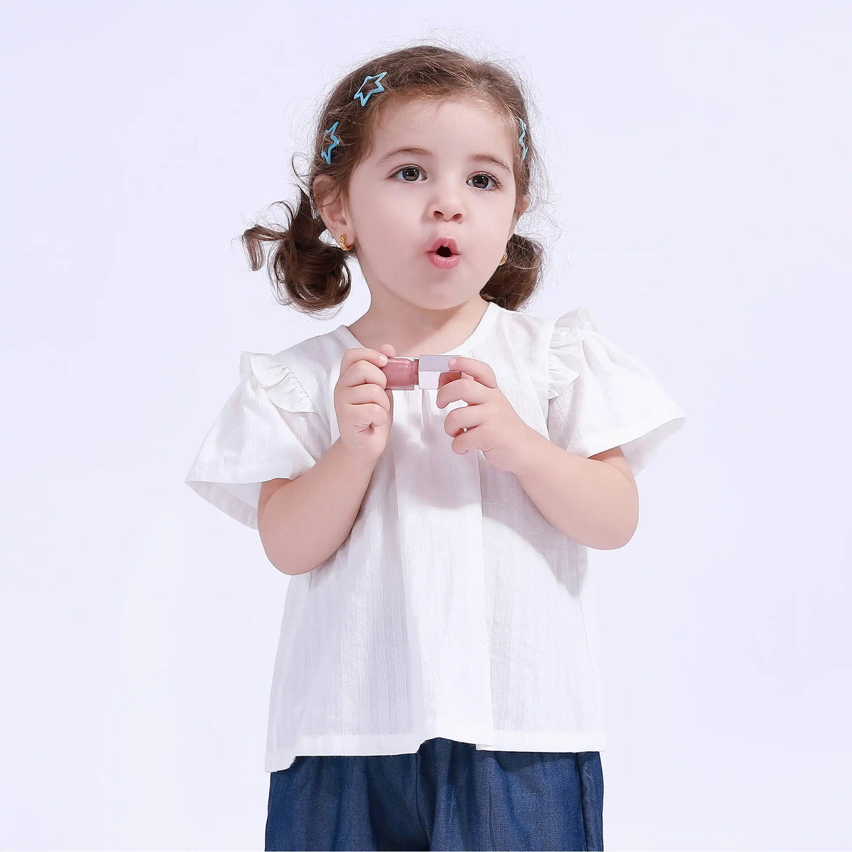 Plain Basic Blouse For Baby Girl Image